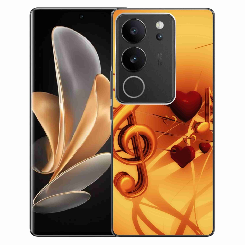 Gelový kryt mmCase na Vivo V29 5G - noty