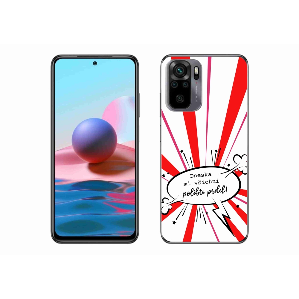 Gelový kryt mmCase na Xiaomi Redmi Note 10 4G - vtipný text 15 bílé pozadí