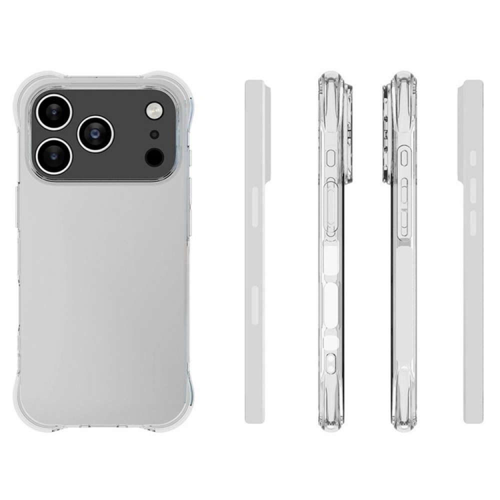 Průhledný gelový obal na iPhone 17 Pro - průhledný