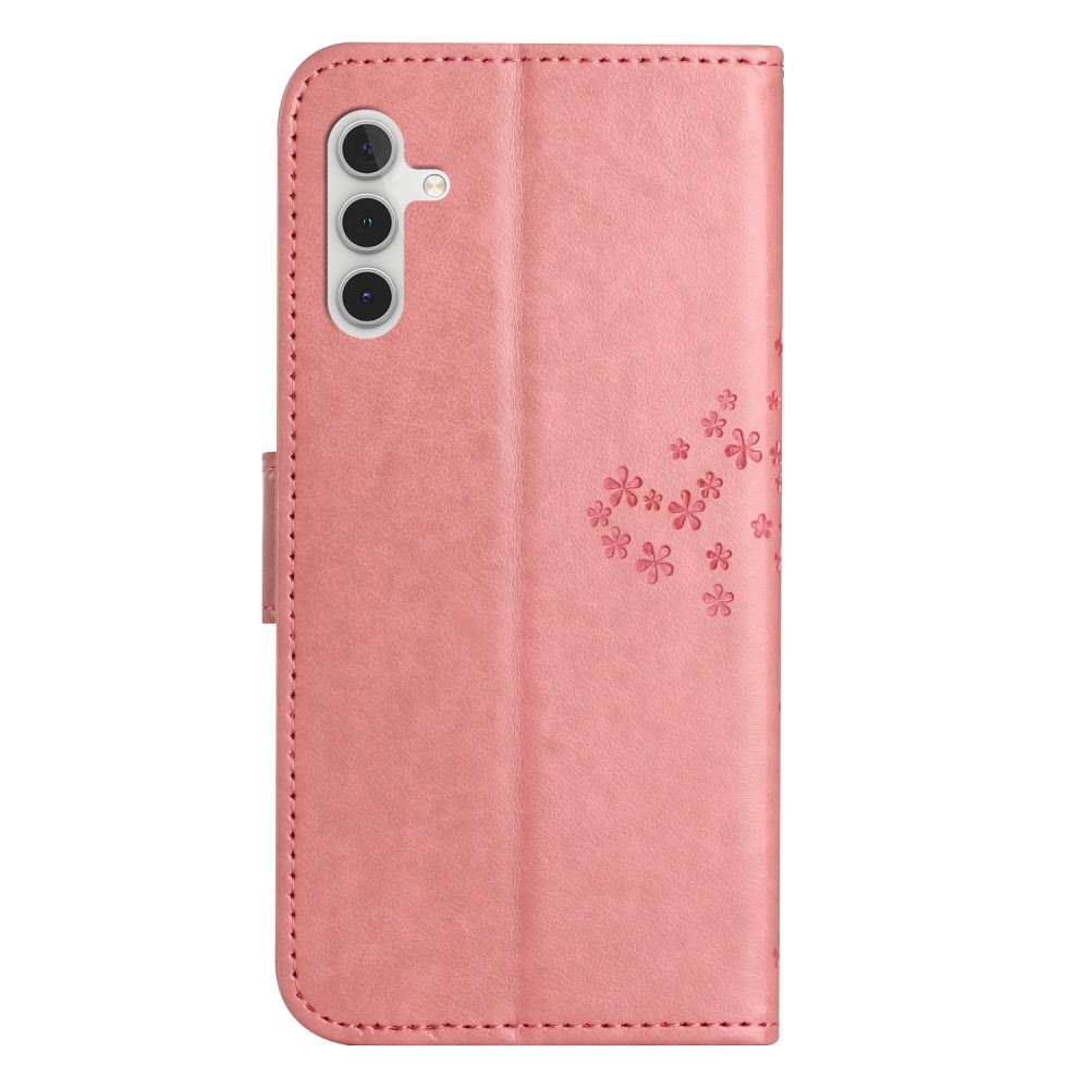 Tree knížkové pouzdro na Samsung Galaxy A55 5G - růžové