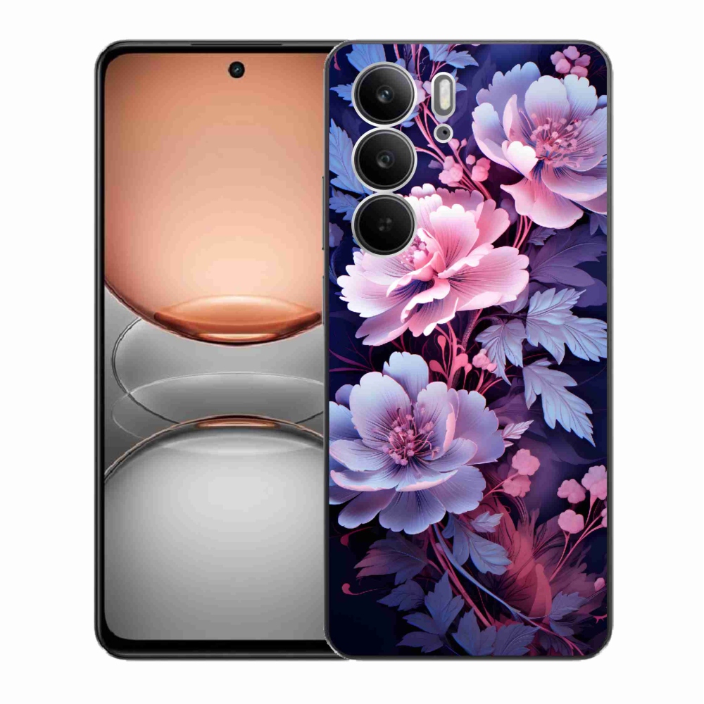 Gelový kryt mmCase na Realme C75 - květiny 11