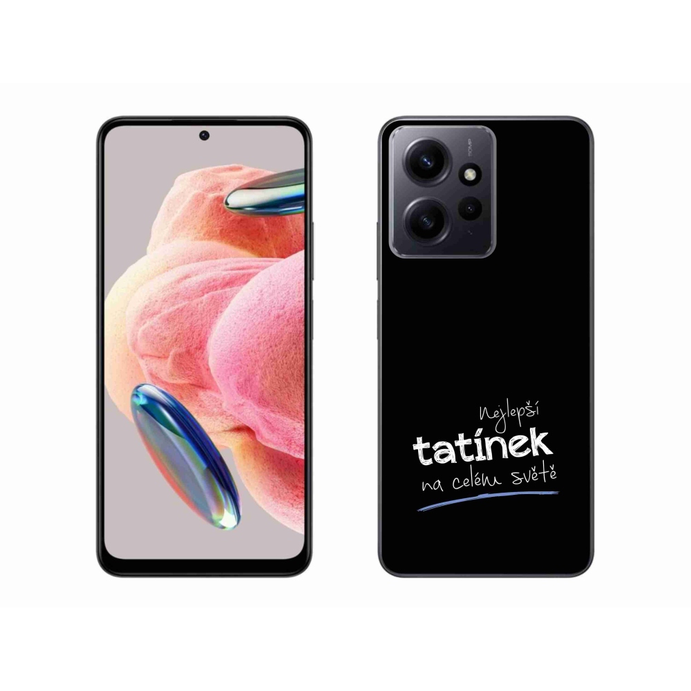 Gelový kryt mmCase na Xiaomi Redmi Note 12 4G - nejlepší tatínek 4 černé pozadí
