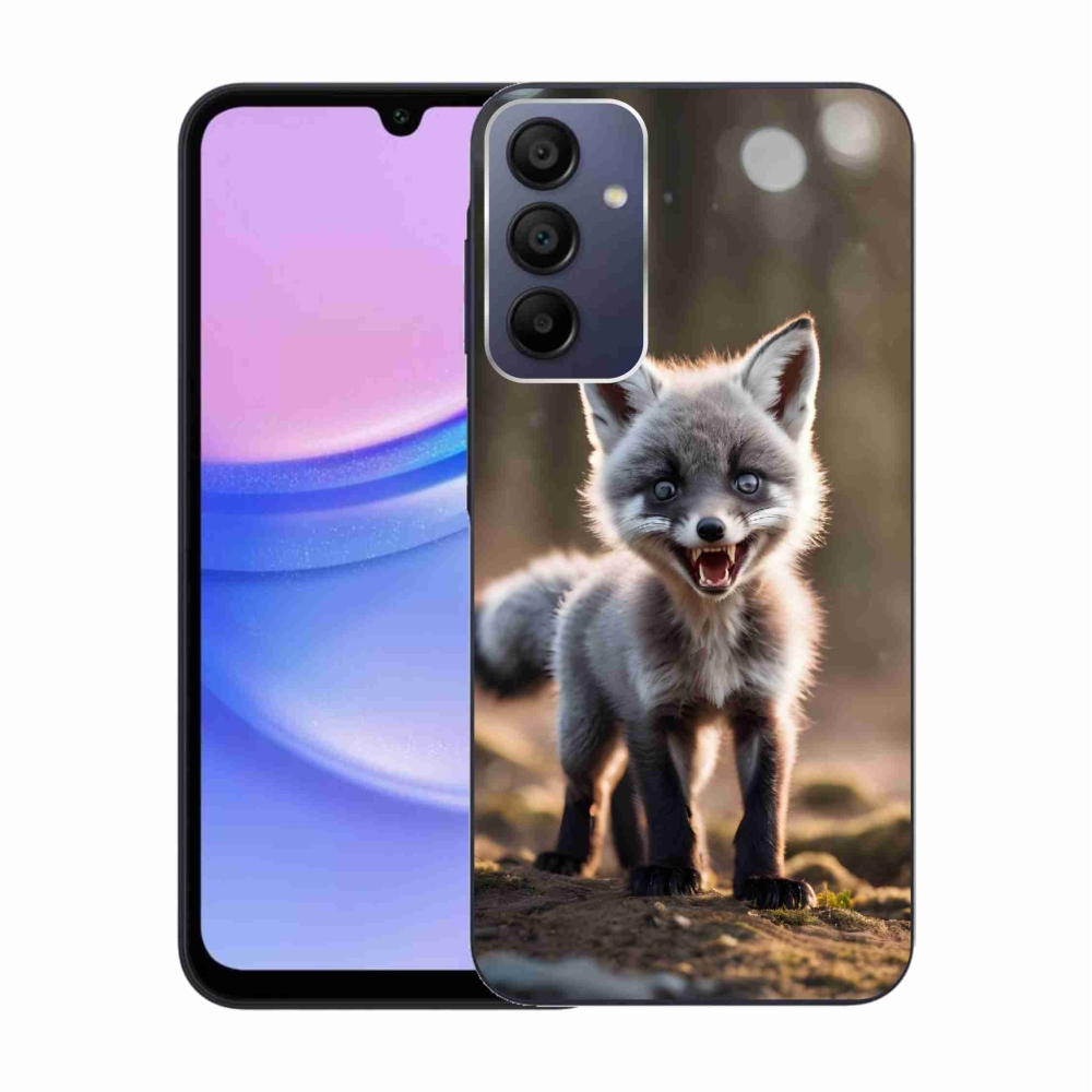 Gelový kryt mmCase na Samsung Galaxy A15 4G/5G - rozzuřená liška