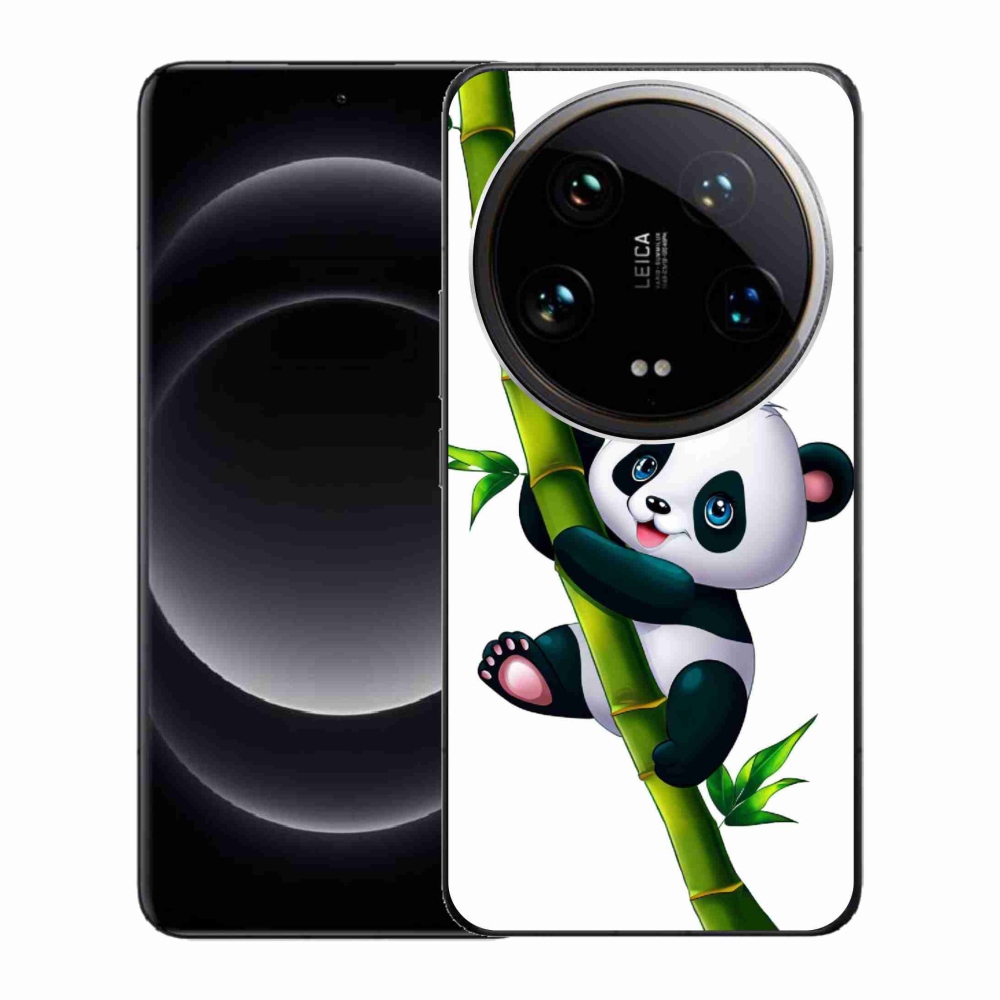 Gelový kryt mmCase na Xiaomi 14 Ultra - panda na bambusu