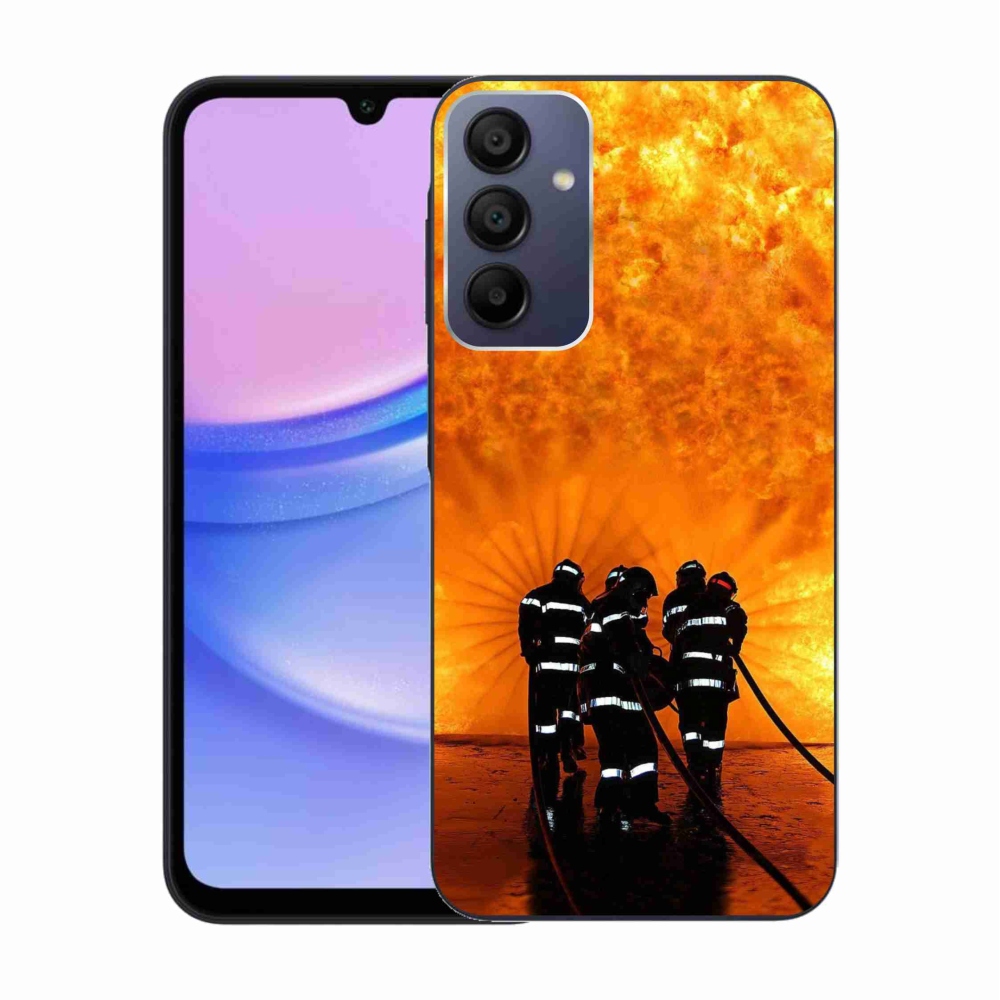 Gelový kryt mmCase na Samsung Galaxy A15 4G/5G - požár