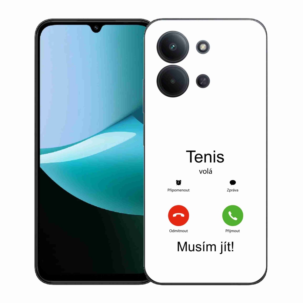 Gelový kryt mmCase na Xiaomi Redmi 15C 4G (171mm)/Poco C85 4G (171mm) - tenis volá bílé pozadí