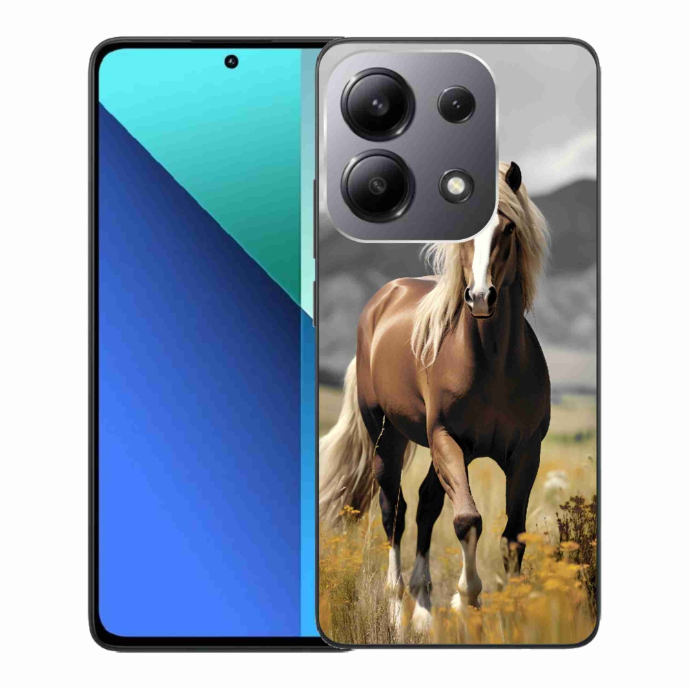Gelový kryt mmCase na Xiaomi Redmi Note 13 - hnědý kůň 1