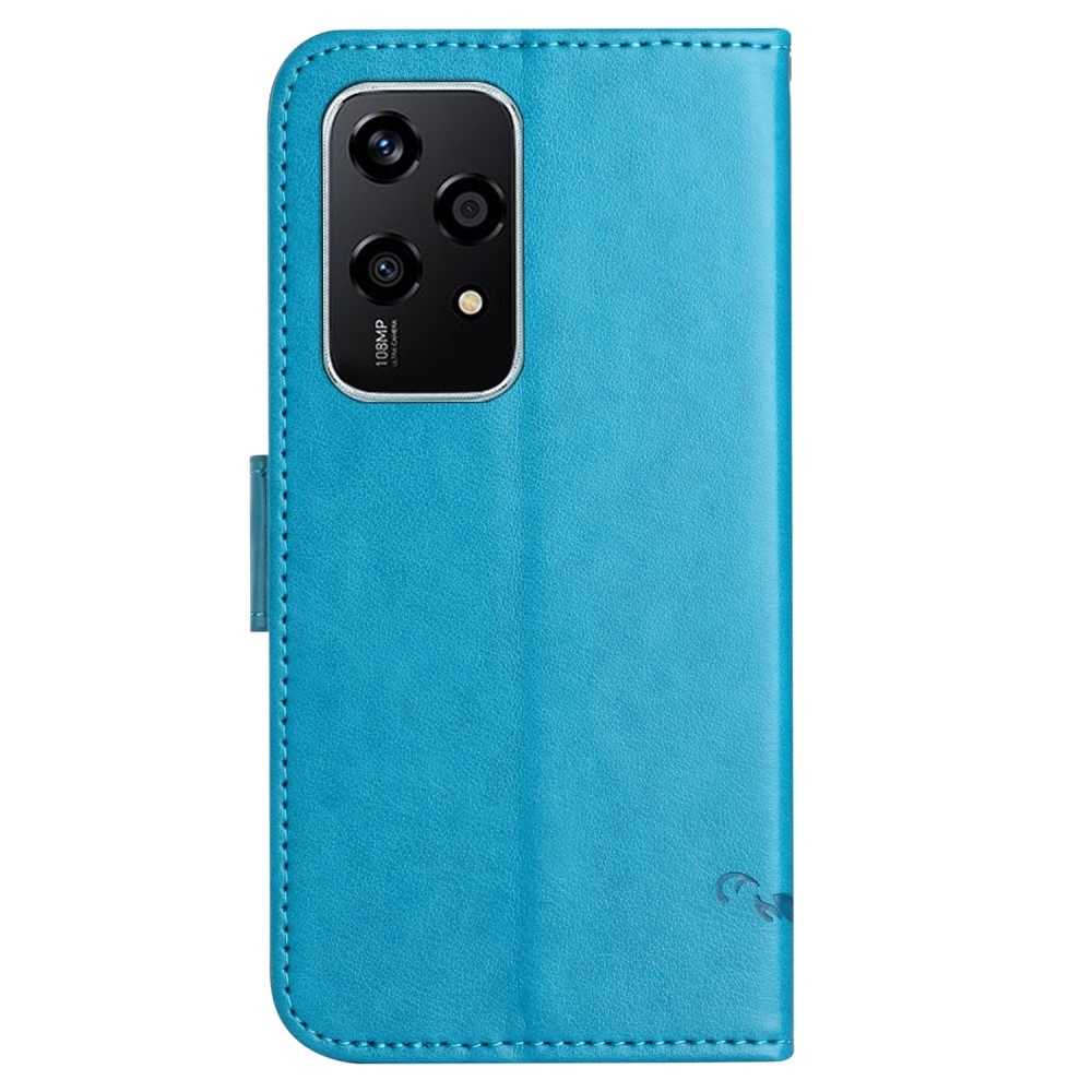 Flower knížkové pouzdro na Honor 200 Lite 5G - modré