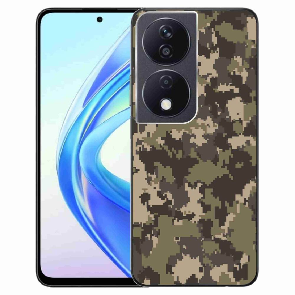 Gelový kryt mmCase na Honor X7b/Honor 90 Smart - maskáčový vzor 12