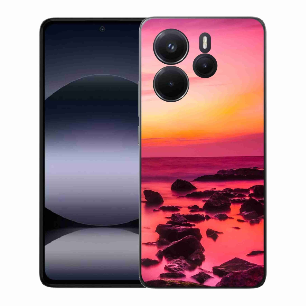 Gelový kryt mmCase na Xiaomi Redmi Note 14 - moře a záře