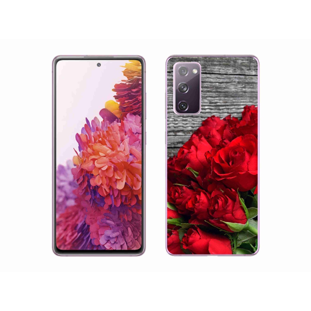 Gelový kryt mmCase na Samsung Galaxy S20 FE - červené růže