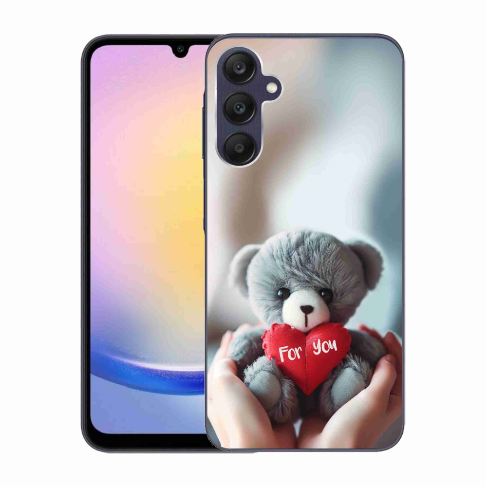 Gelový kryt mmCase na Samsung Galaxy A25 5G - medvídek pro zamilované