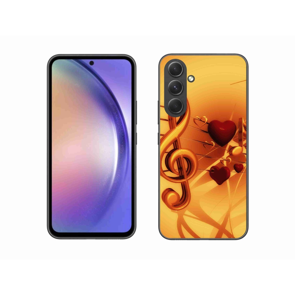 Gelový kryt mmCase na Samsung Galaxy A54 5G - noty