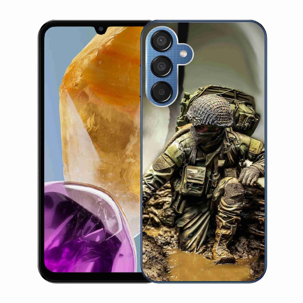 Gelový kryt mmCase na Samsung Galaxy M15 5G - voják