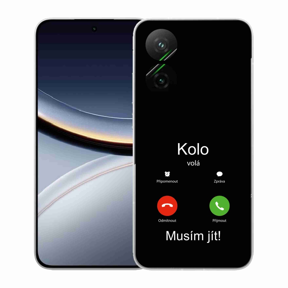 Gelový kryt mmCase na Xiaomi Poco F7 5G - kolo volá černé pozadí