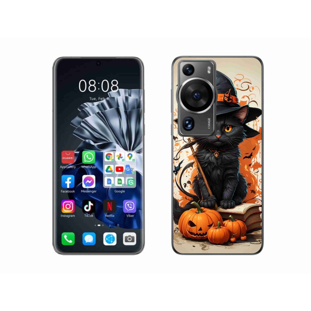 Gelový kryt mmCase na Huawei P60 Pro - kocour čaroděj