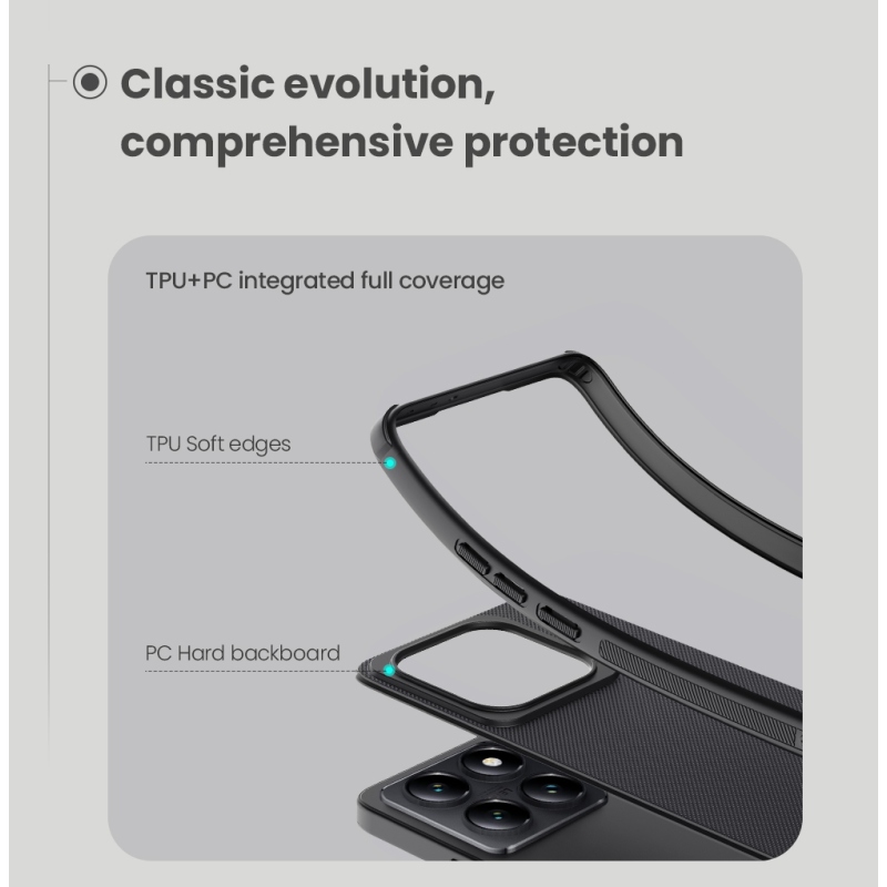 Nillkin Super Frosted PRO Magnetic Zadní Kryt pro Xiaomi 14T Pro Black