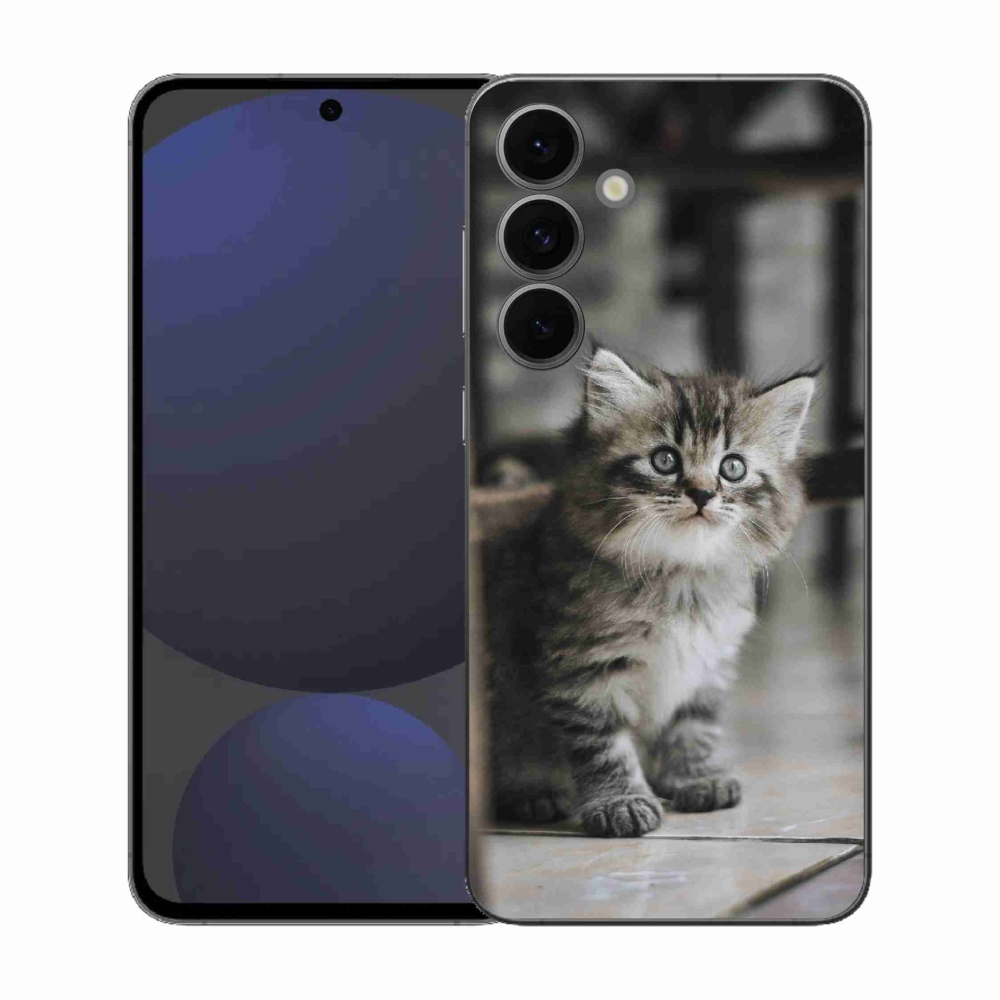 Gelový kryt mmCase na Samsung Galaxy S25 FE - koťátko