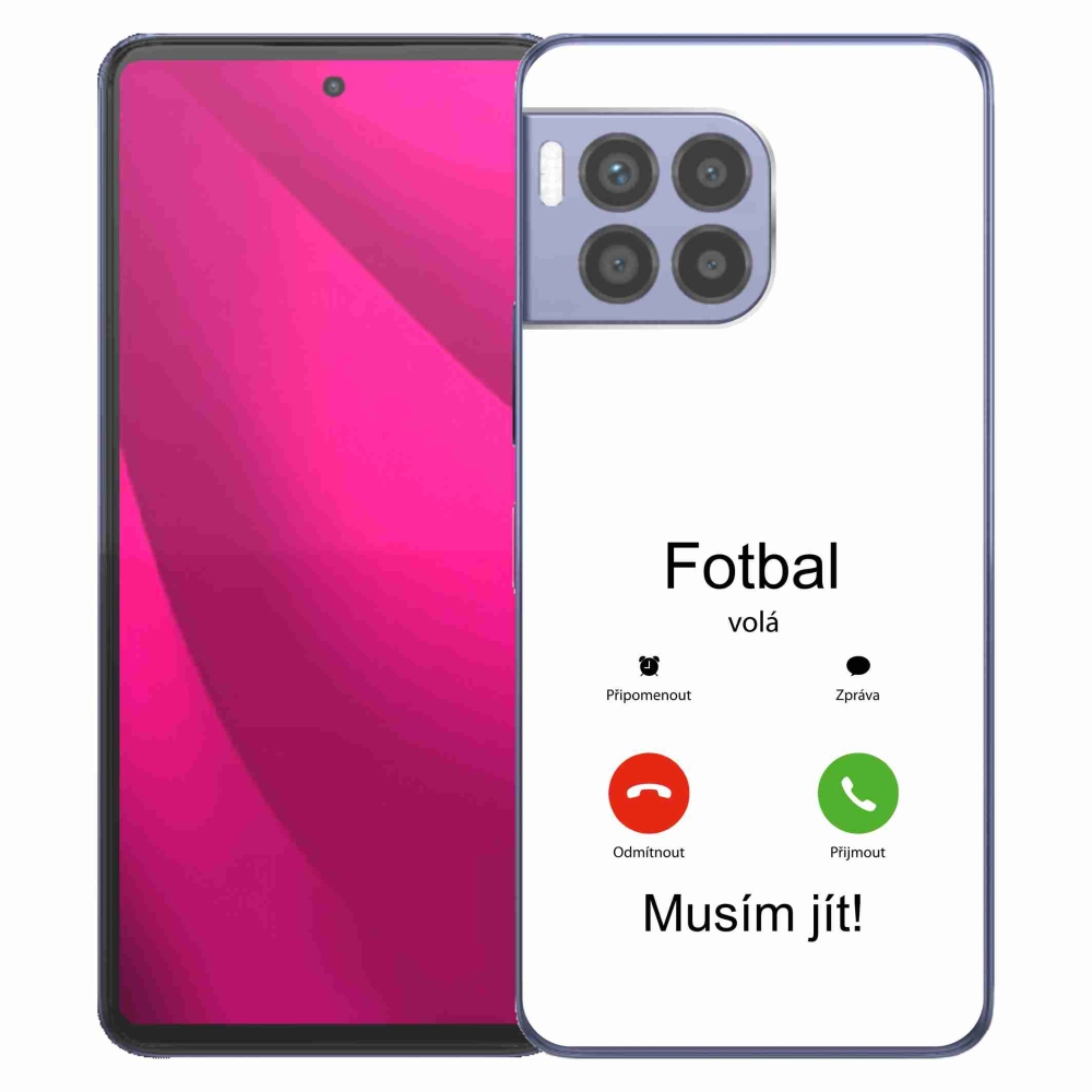 Gelový kryt mmCase na T-Mobile T Phone 2 Pro - fotbal volá bílé pozadí