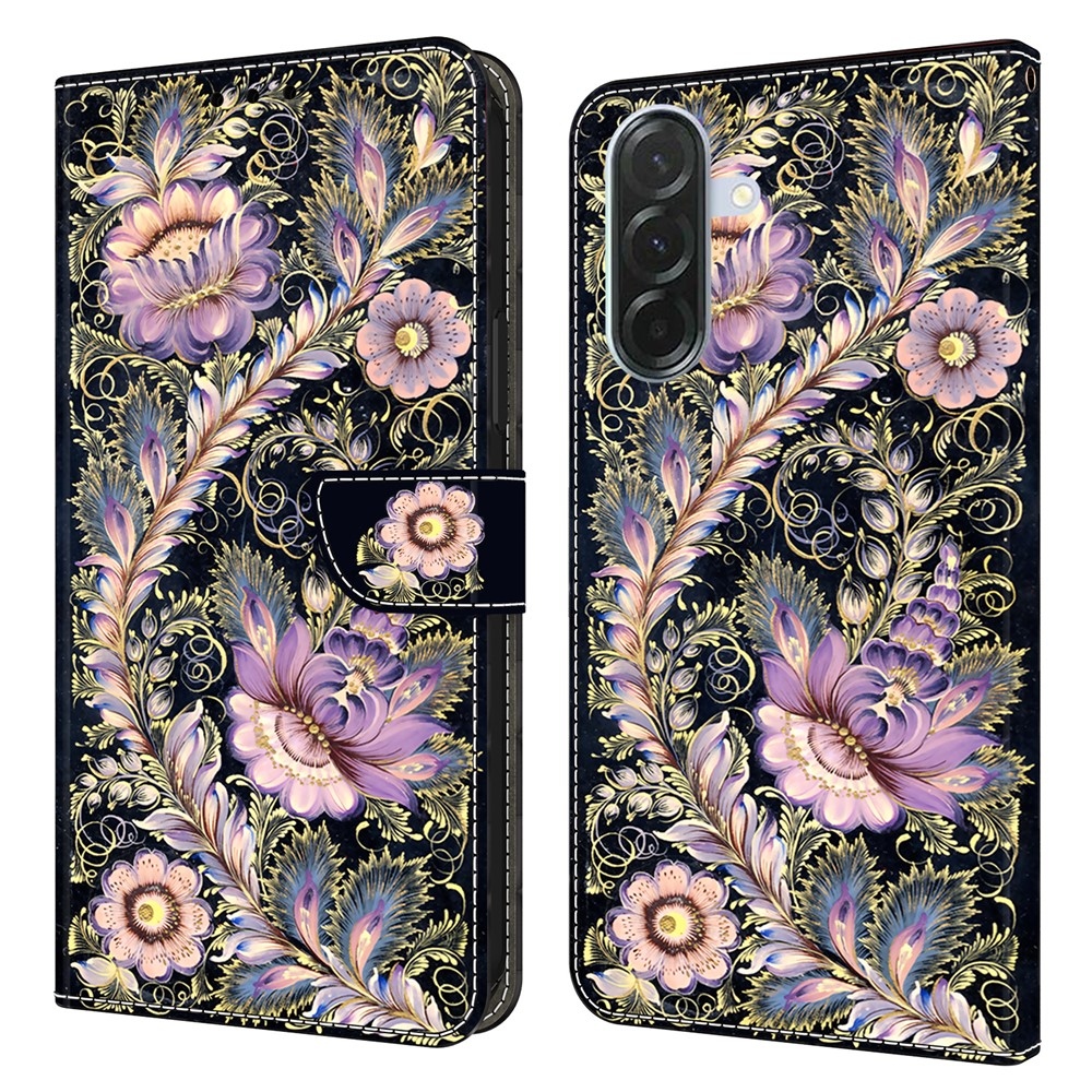 Fashion knížkové pouzdro na Samsung Galaxy A16 4G/5G - květiny