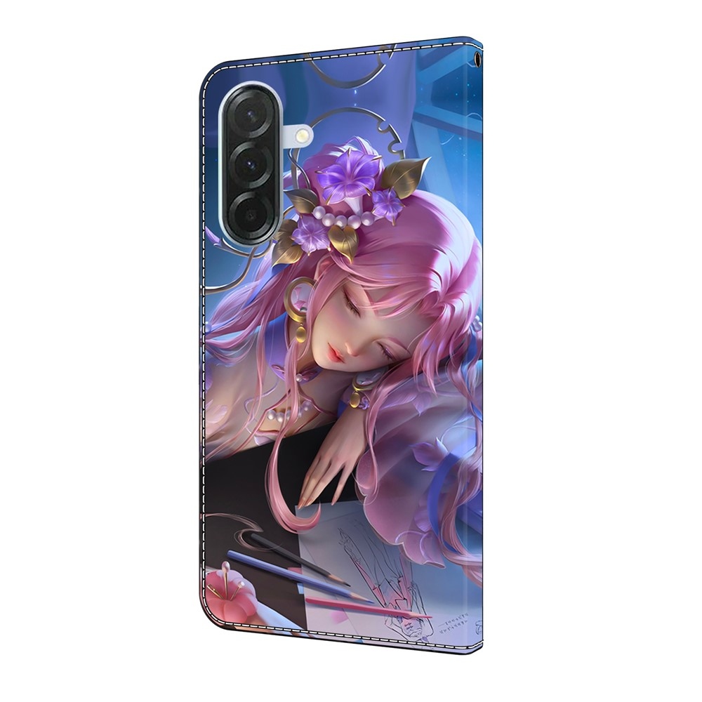 Fashion knížkové pouzdro na Samsung Galaxy A16 4G/5G - spící dívka