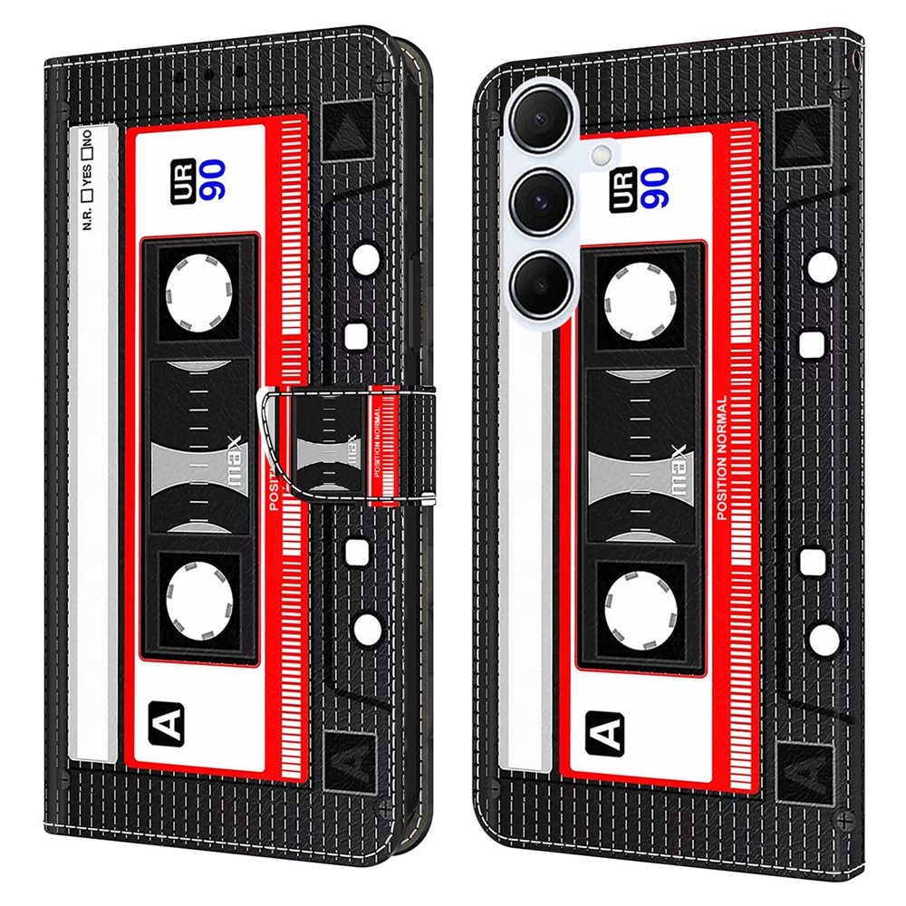 Fashion knížkové pouzdro na Samsung Galaxy A26 5G - audiokazeta