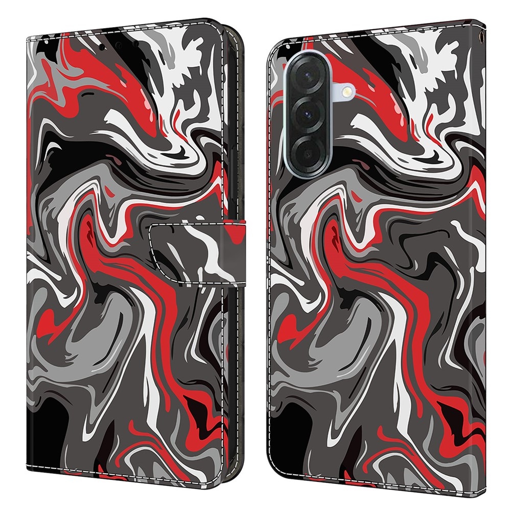 Fashion knížkové pouzdro na Samsung Galaxy A36 5G - abstrakce