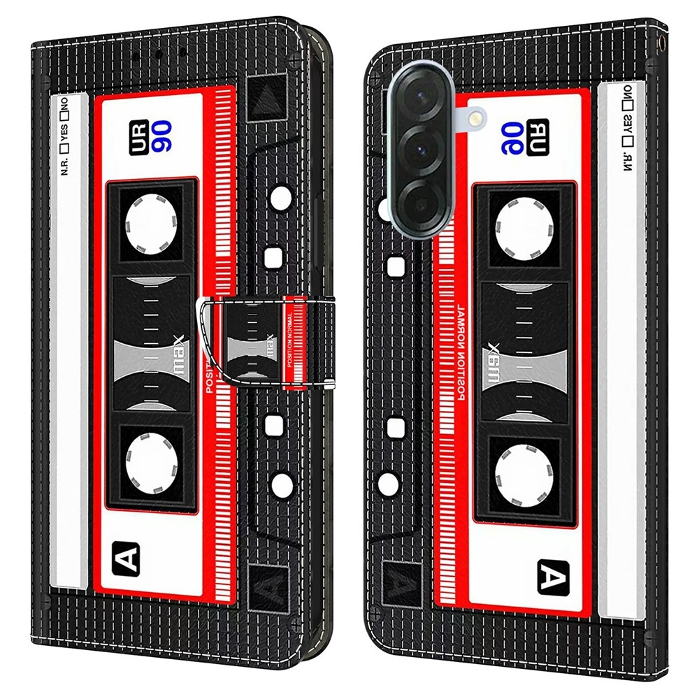 Fashion knížkové pouzdro na Samsung Galaxy A37 5G - audiokazeta