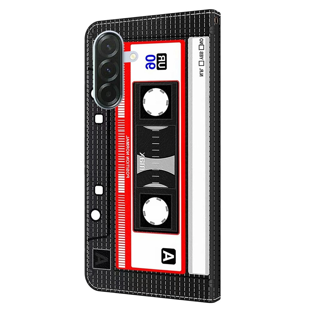 Fashion knížkové pouzdro na Samsung Galaxy A37 5G - audiokazeta