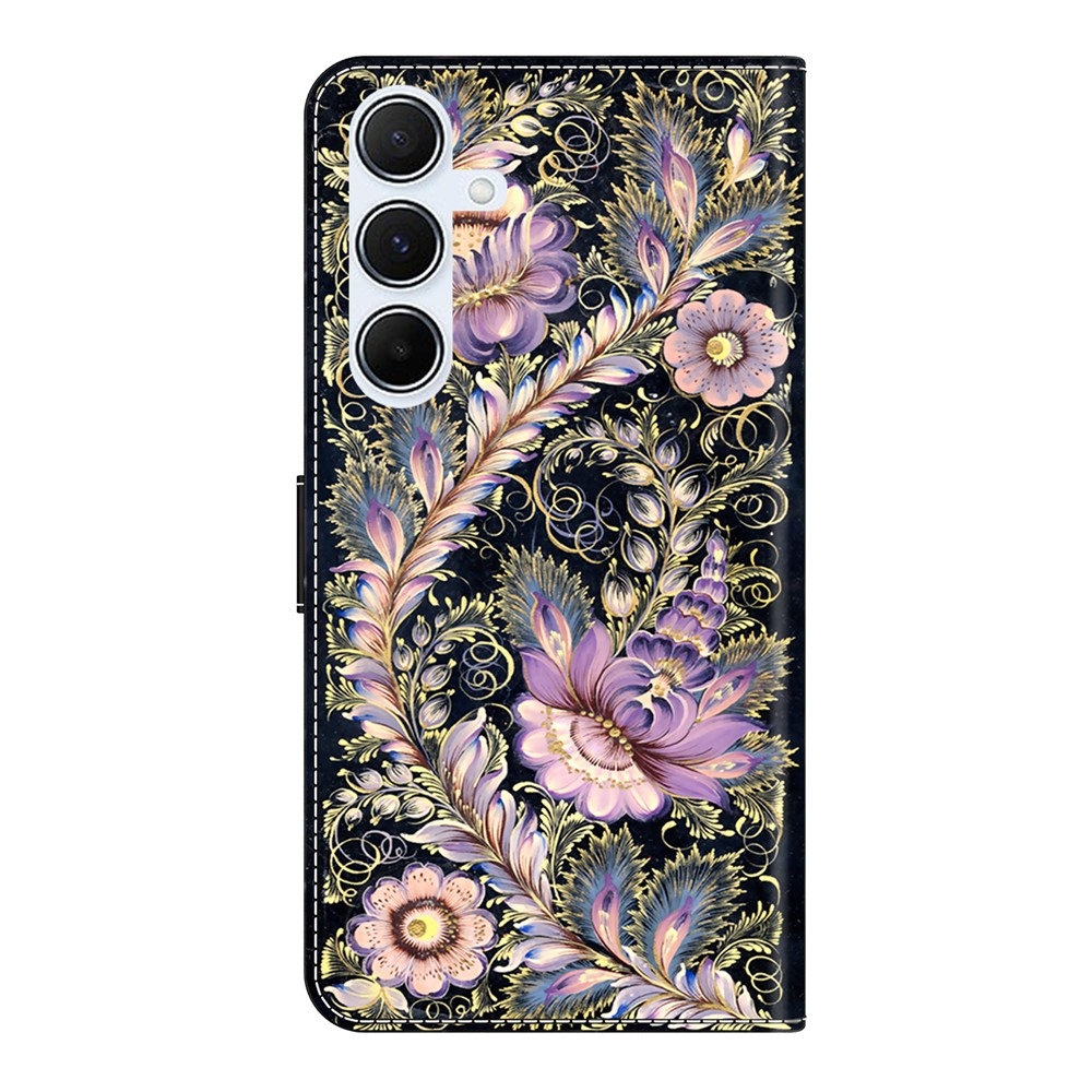 Fashion knížkové pouzdro na Samsung Galaxy A56 5G - květiny