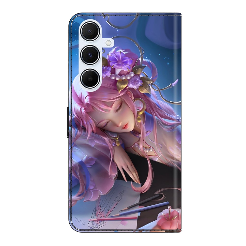 Fashion knížkové pouzdro na Samsung Galaxy A56 5G - spící dívka