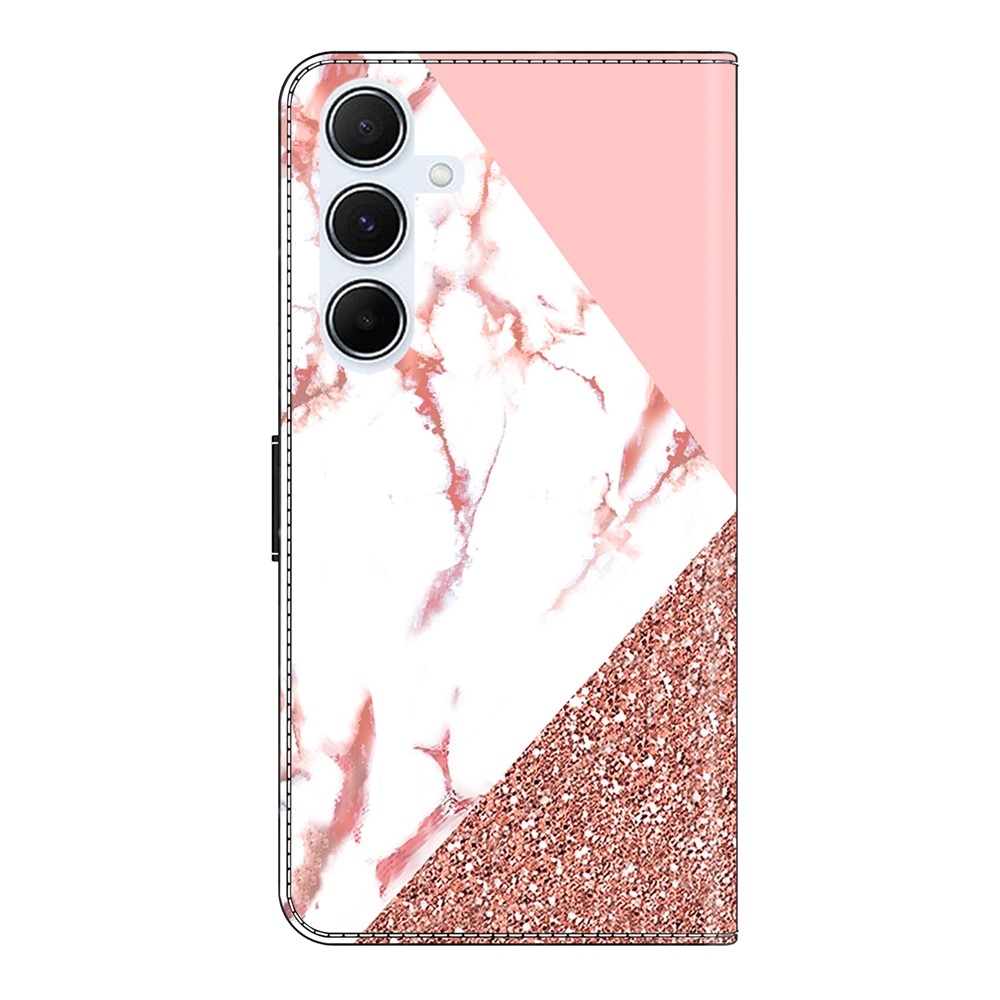 Fashion knížkové pouzdro na Samsung Galaxy A56 5G - trojůhelníkový vzor