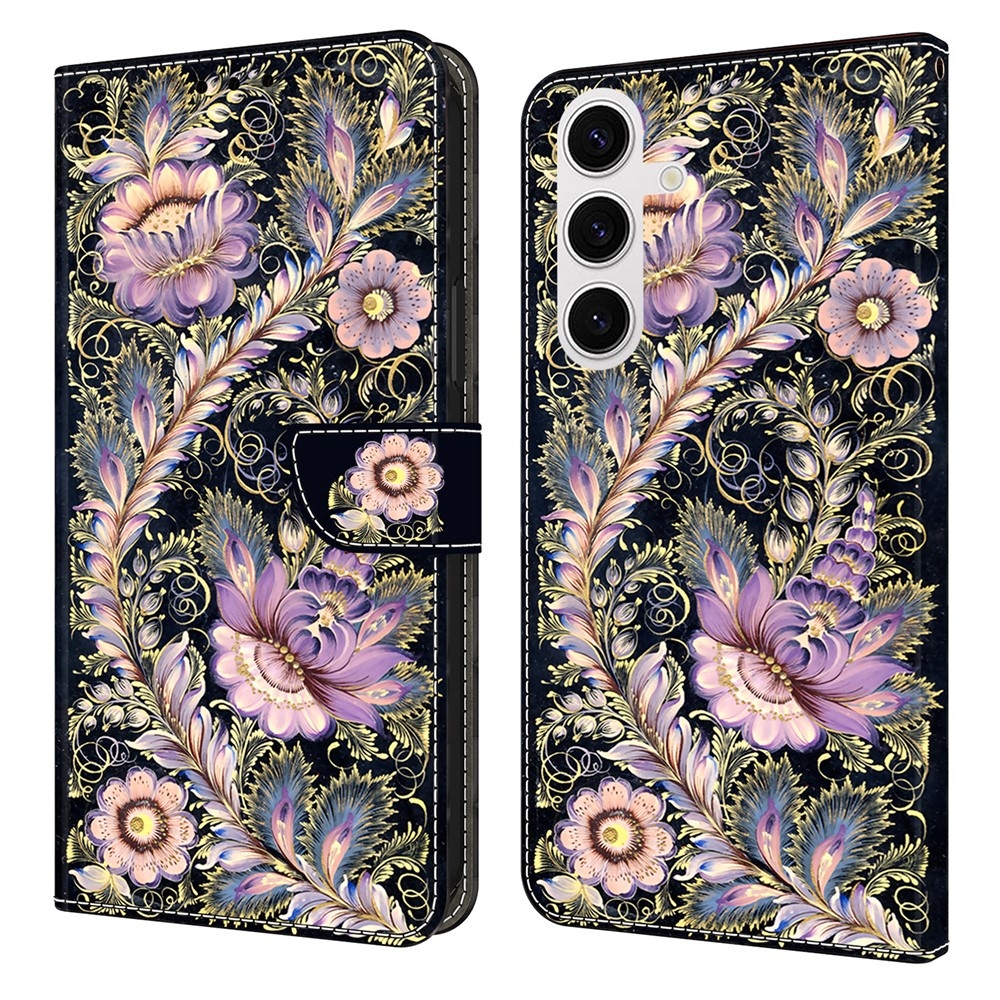 Fashion knížkové pouzdro na Samsung Galaxy S26+ - květiny