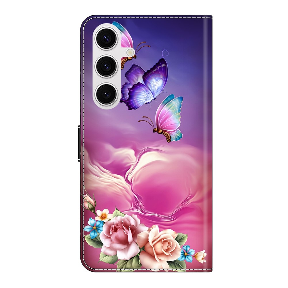 Fashion knížkové pouzdro na Samsung Galaxy S26/S26 Pro - květiny a motýli