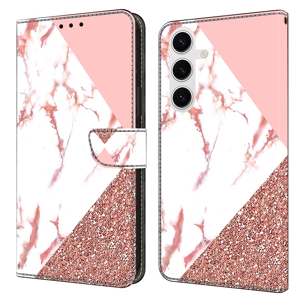 Fashion knížkové pouzdro na Samsung Galaxy S26/S26 Pro - trojůhelníkový vzor