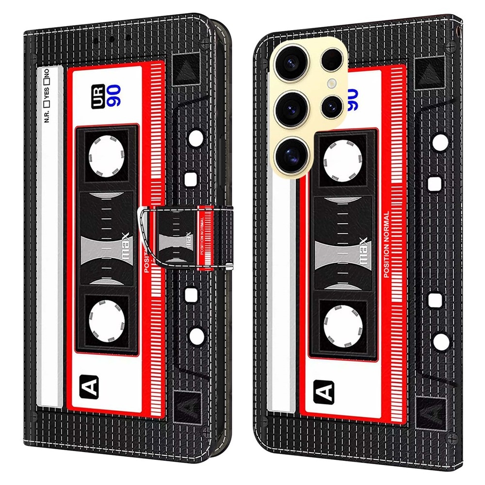 Fashion knížkové pouzdro na Samsung Galaxy S26 Ultra - audiokazeta