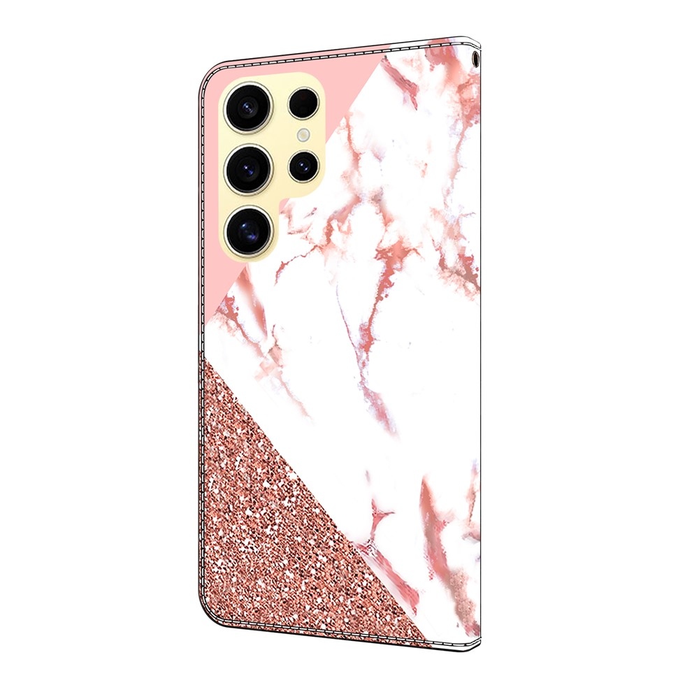 Fashion knížkové pouzdro na Samsung Galaxy S26 Ultra - trojůhelníkový vzor