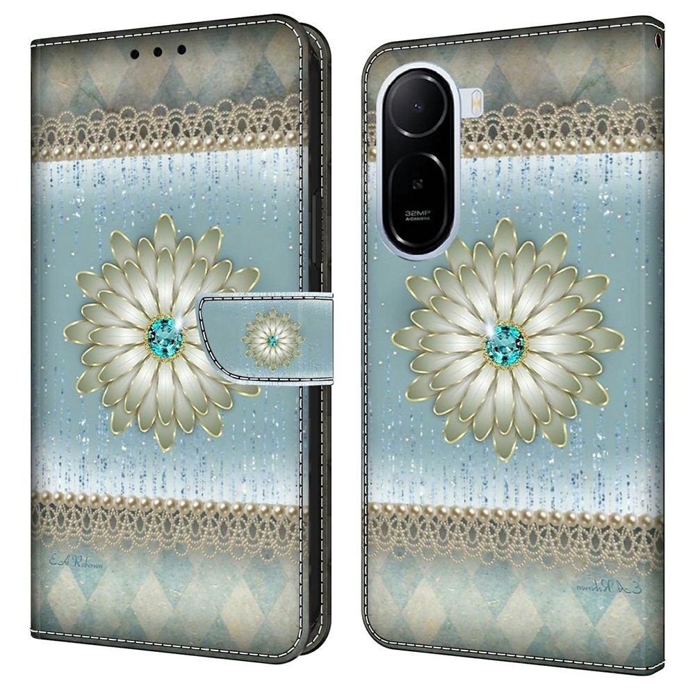 Fashion knížkové pouzdro na Xiaomi Redmi A7 Pro - diamantový květ