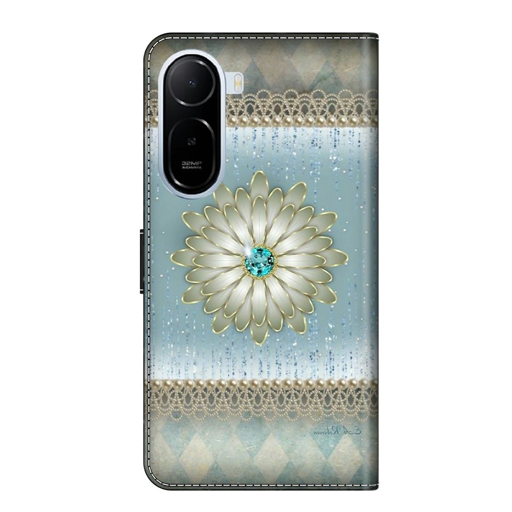 Fashion knížkové pouzdro na Xiaomi Redmi A7 Pro - diamantový květ