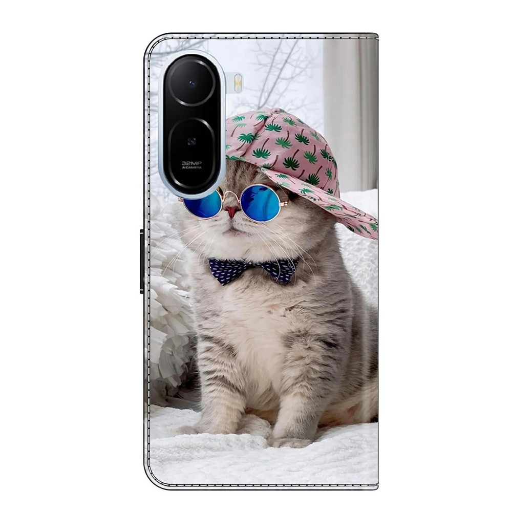Fashion knížkové pouzdro na Xiaomi Redmi A7 Pro - kočka v kšiltovce