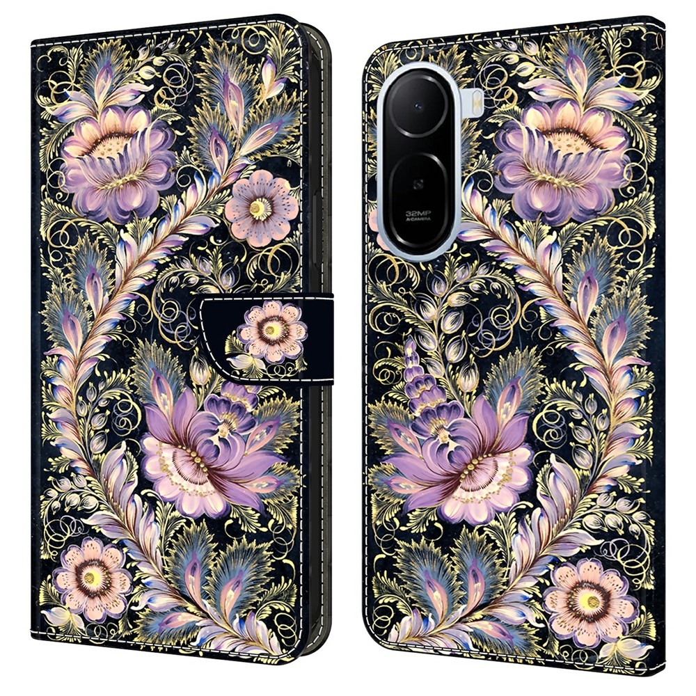 Fashion knížkové pouzdro na Xiaomi Redmi A7 Pro - květiny