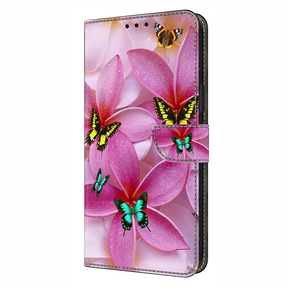Fashion knížkové pouzdro na Xiaomi Redmi A7 Pro - motýli a růžové květy