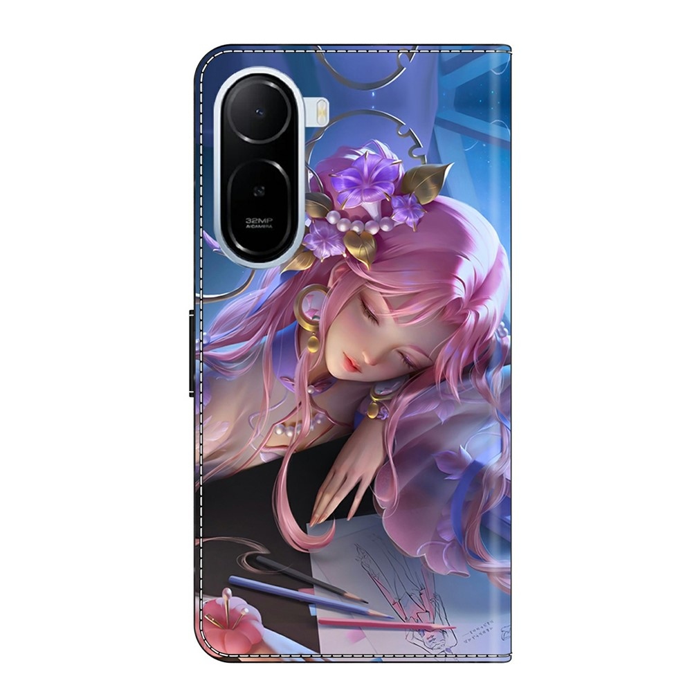 Fashion knížkové pouzdro na Xiaomi Redmi A7 Pro - spící dívka