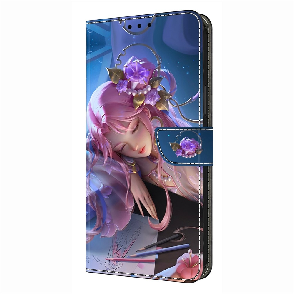 Fashion knížkové pouzdro na Xiaomi Redmi A7 Pro - spící dívka