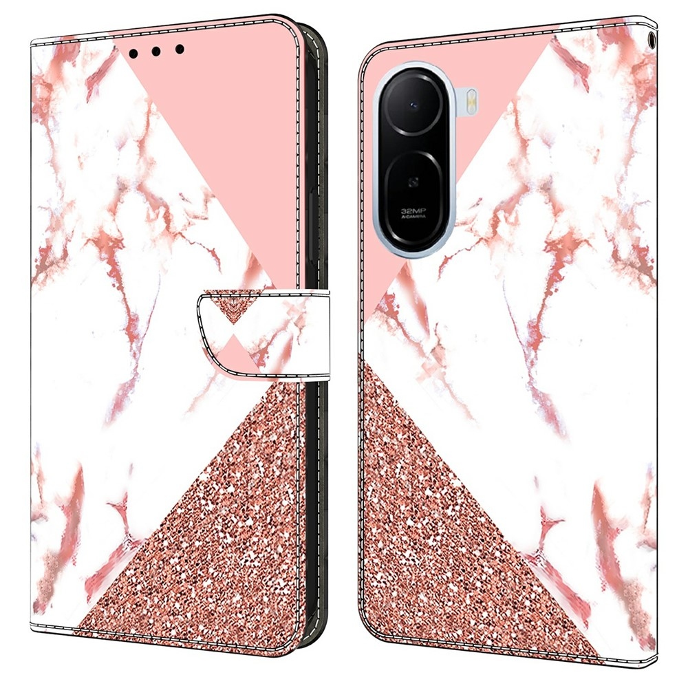 Fashion knížkové pouzdro na Xiaomi Redmi A7 Pro - trojůhelníkový vzor