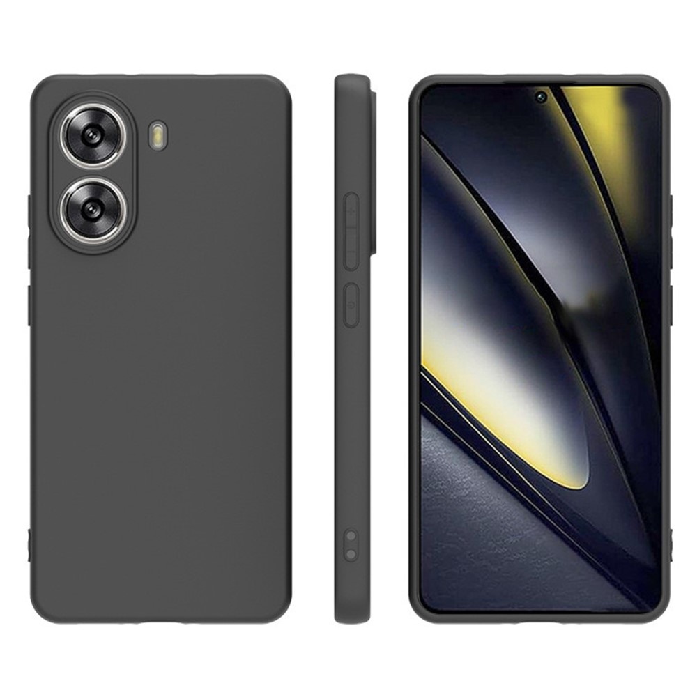 Matný gelový obal na Xiaomi Poco X7 Pro 5G - černý