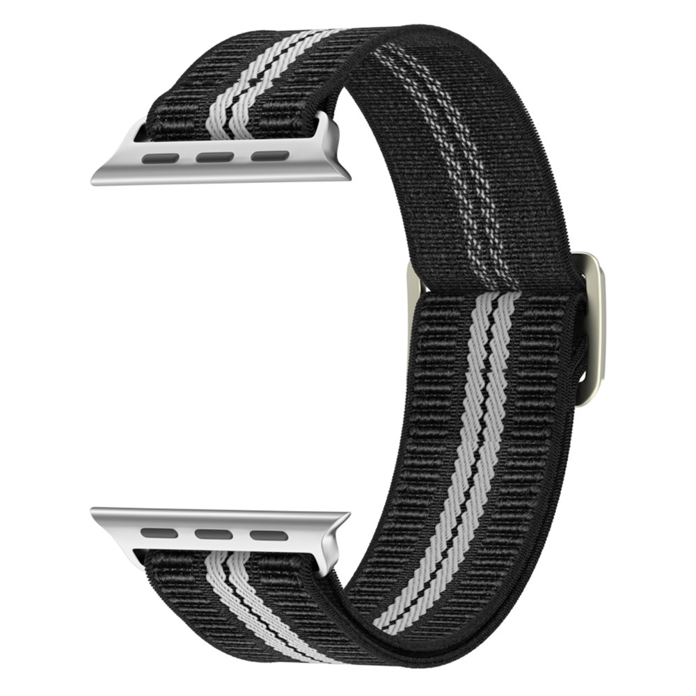 Fasten nylonový řemínek na Apple Watch Ultra 4/3/2/1 49mm/12/11/10 46mm - černý/bílý
