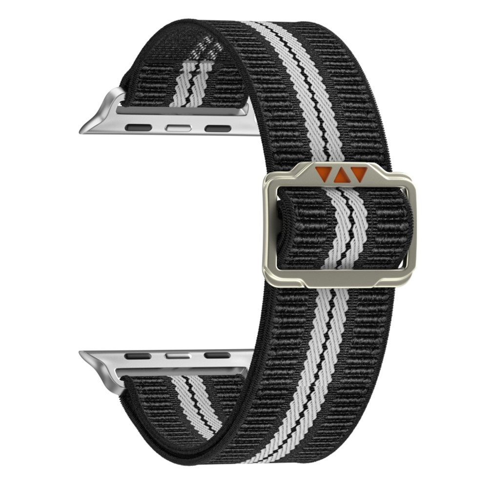 Fasten nylonový řemínek na Apple Watch Ultra 4/3/2/1 49mm/12/11/10 46mm - černý/bílý