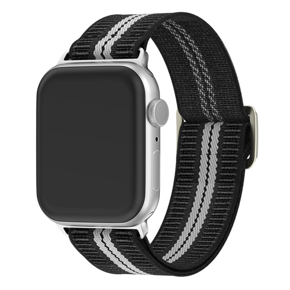 Fasten nylonový řemínek na Apple Watch Ultra 4/3/2/1 49mm/12/11/10 46mm - černý/bílý
