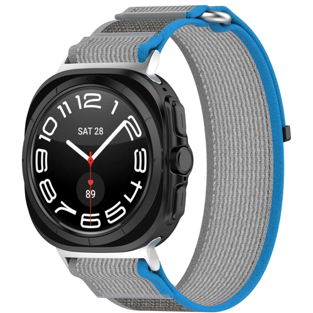 Fasten nylonový řemínek na Samsung Galaxy Watch Ultra (2025) 47mm - modrý/šedý